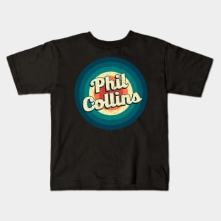 Graphic Phil Name Retro Vintage Circle Kids T-Shirt